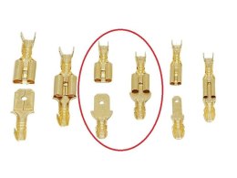 Para Konektorów Konektor Samochodowy Z Zaczepem Złączka Nasuwka 4,8mm 100kpl (200szt) Męski + Żeński Komplet