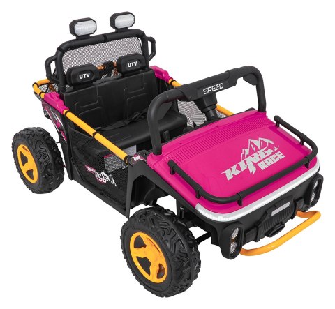 Pojazd Buggy UTV SPEED Różowy