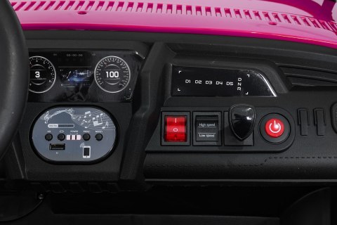 Pojazd Buggy UTV SPEED Różowy