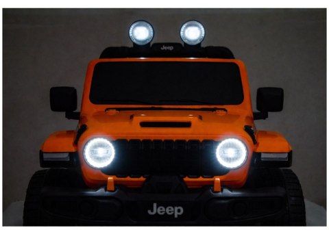 Pojazd Na Akumulator Jeep Rubicon 4x4 DK-JWR556 4x200W 24V Pomarańczowy