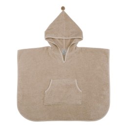 Ponczo kąpielowe, okrycie z kapturem Oak Beige