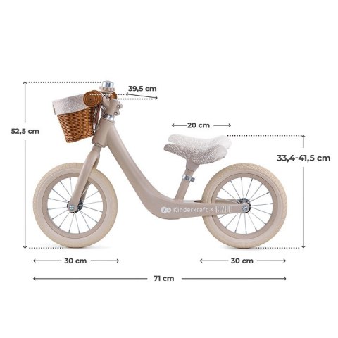 KINDERKRAFT Rowerek biegowy RAPID 2 Bizuu beige