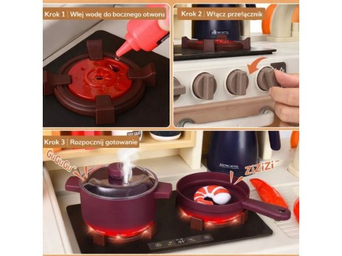 Multifunkcyjna Kuchnia Para I Dźwięk Jajowar Płyta Gazowa Piekarnik Zlewozmywak Akcesoria 104 el.