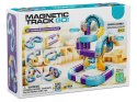 Tor Magnetyczny Zjazd samochodowy Kolejka Zjeżdżalnia Pociąg Klocki Konstrukcyjne 54 el.