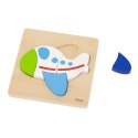VIGA Drewniane Puzzle - Kolorowy Samolot