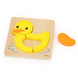 VIGA Drewniane Puzzle - Urocza Kaczuszka