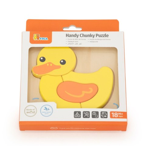 VIGA Drewniane Puzzle - Urocza Kaczuszka