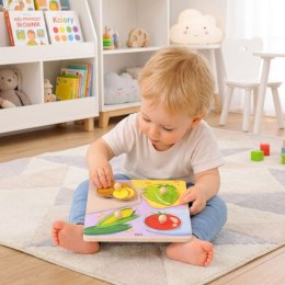 VIGA Drewniane Puzzle z Pinezkami Warzywa