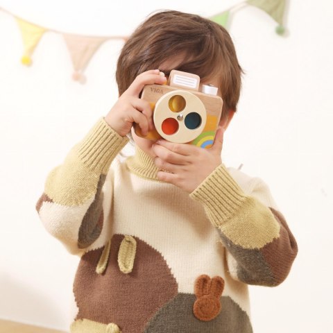 VIGA Drewniany Aparat Fotograficzny -Kolory i Dźwięk