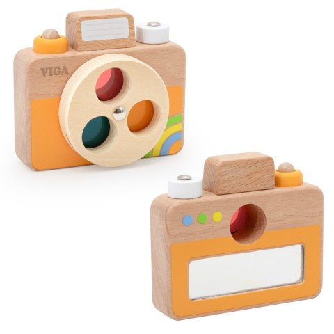 VIGA Drewniany Aparat Fotograficzny -Kolory i Dźwięk