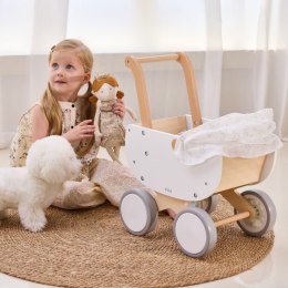 VIGA Drewniany Wózek dla Lalek z Gondolą