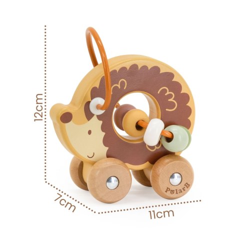 VIGA Labirynt koralikowy na kółkach - Jeż 12M+