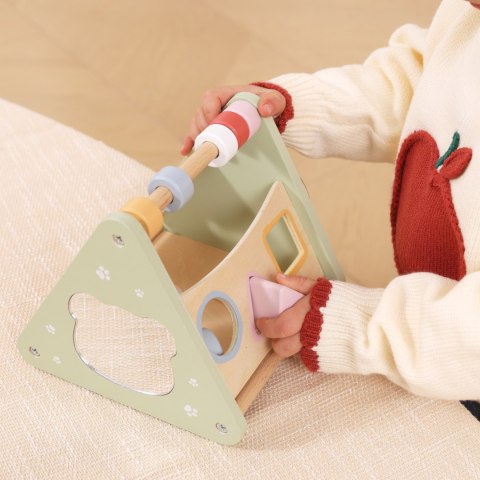 VIGA Trójkąt Aktywności - Drewniana Zabawka Edukacyjna 5w1