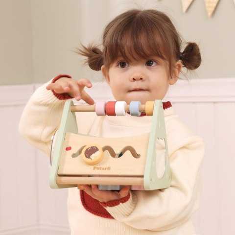 VIGA Trójkąt Aktywności - Drewniana Zabawka Edukacyjna 5w1