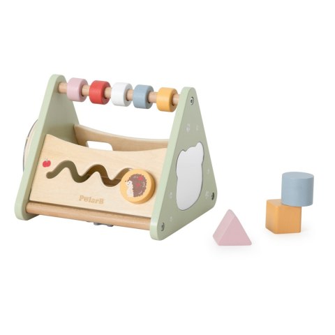 VIGA Trójkąt Aktywności - Drewniana Zabawka Edukacyjna 5w1