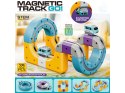Tor Magnetyczny Zjazd samochodowy Kolejka Zjeżdżalnia Pociąg Klocki Konstrukcyjne 39 el.