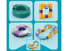 Tor Magnetyczny Zjazd samochodowy Kolejka Zjeżdżalnia Pociąg Klocki Konstrukcyjne 39 el.