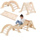 Viga Domowy Plac Zabaw 3w1: Trójkąt Pikler, Bujak i Zjeżdżalnia