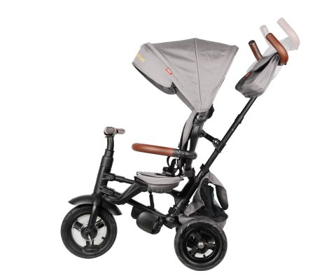 MILLY MALLY 5901 Qplay Rowerek Trójkołowy Rito Deluxe Rubber Grey