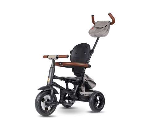 MILLY MALLY 5901 Qplay Rowerek Trójkołowy Rito Deluxe Rubber Grey
