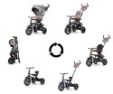 MILLY MALLY 5901 Qplay Rowerek Trójkołowy Rito Deluxe Rubber Grey