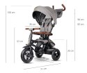 MILLY MALLY 5901 Qplay Rowerek Trójkołowy Rito Deluxe Rubber Grey
