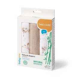 B.O.397/13 Naturalne pieluszki z włókien bambusa NATURAL BAMBOO beżowy