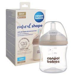 CANPOL 35/400 Butelka Natural Shape ze smoczkiem dwustrefowym 150ml
