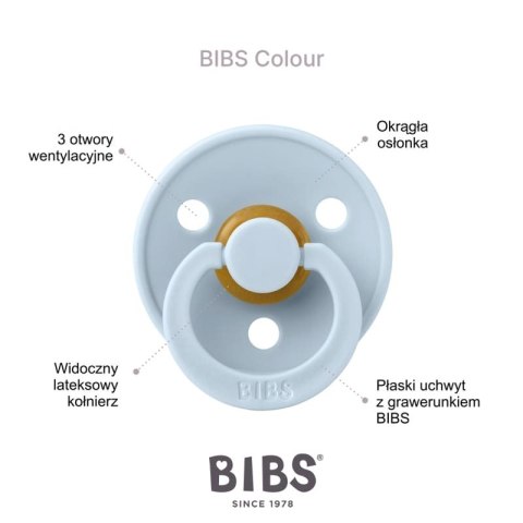 BIBS COLOUR ANATOMICAL IRON M Smoczek ortodontyczny kauczuk Hevea