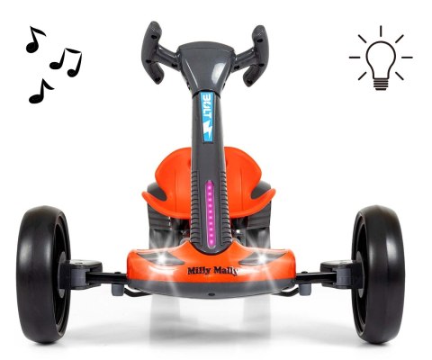 MILLY MALLY 6839 Pojazd na akumulator Gokart Bolt Red (akumulator 6)