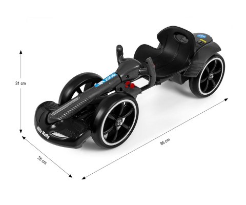 MILLY MALLY 6840 Pojazd na akumulator Gokart Bolt Black (akumulator 6)