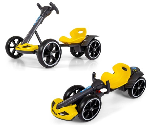 MILLY MALLY 6841 Pojazd na akumulator Gokart Bolt Yellow (akumulator 6)
