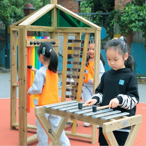 CLASSIC WORLD EDU Muzyczny Drewniany Plac Zabaw XXL