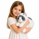 Pluszowy Kot Perski Maskotka Przytulanka Obciążeniowe Łapki Szaro Biały 50cm