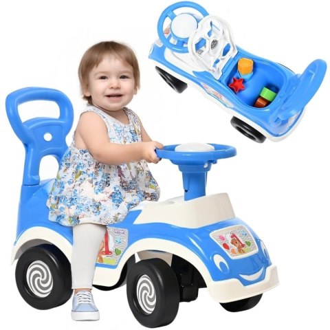 WOOPIE Jeździk 4w1 Sorter Pchacz Chodzik + Klakson Schowek