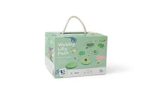 BS Toys, drewniana gra sensoryczna Zbieraj żabki