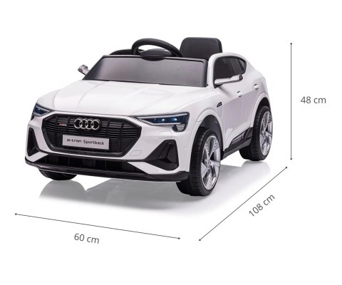 MILLY MALLY 5726 Pojazd na akumulator Audi E-Tron Sportback White