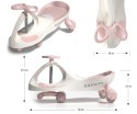 MILLY MALLY Jeździk Grawitacyjny Gravity cream pink
