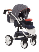 EXCLUSIVE 3w1 BabyActive wózek głęboko-spacerowy + fotelik samochodowy 0m+ E06