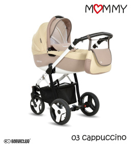 MOMMY 3w1 BabyActive wózek głęboko-spacerowy + fotelik samochodowy 0m+