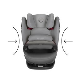 PALLAS S-FIX CYBEX 4* ADAC 9-36 kg, od ok. 9 miesięcy do 12 lat - Pepper Black