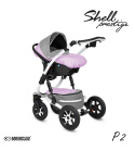 SHELL PRESTIGE 3w1 BabyActive wózek głęboko-spacerowy + fotelik samochodowy 0m+ P02