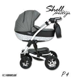 SHELL PRESTIGE 3w1 BabyActive wózek głęboko-spacerowy + fotelik samochodowy 0m+ P04