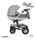 SHELL PRESTIGE 3w1 BabyActive wózek głęboko-spacerowy + fotelik samochodowy 0m+ P07