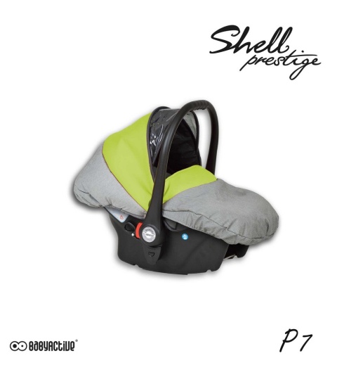 SHELL PRESTIGE 3w1 BabyActive wózek głęboko-spacerowy + fotelik samochodowy 0m+ P07