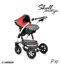 SHELL PRESTIGE 3w1 BabyActive wózek głęboko-spacerowy + fotelik samochodowy 0m+ P10