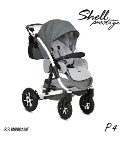 SHELL PRESTIGE BLACK 3w1 BabyActive wózek głęboko-spacerowy + fotelik samochodowy 0m+