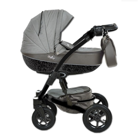 SHELL PRESTIGE BLACK 3w1 BabyActive wózek głęboko-spacerowy + fotelik samochodowy 0m+