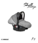 SHELL PRESTIGE BLACK 3w1 BabyActive wózek głęboko-spacerowy + fotelik samochodowy 0m+ P03