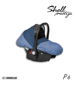 SHELL PRESTIGE BLACK 3w1 BabyActive wózek głęboko-spacerowy + fotelik samochodowy 0m+ P06